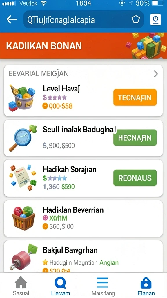 Berbagai permainan menarik tersedia dalam satu aplikasi.