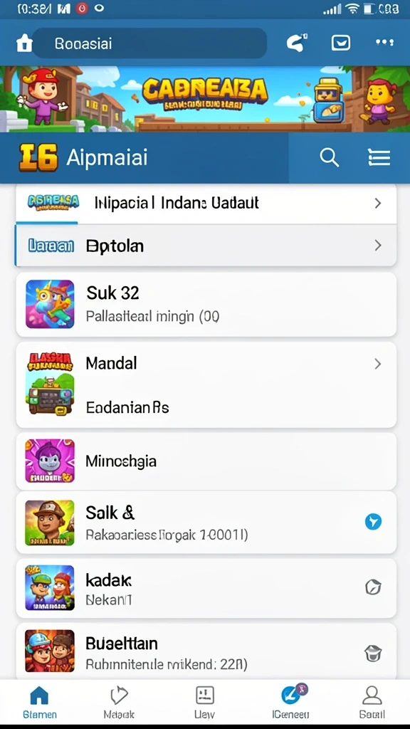 Tampilan antarmuka BOKEDOMINO yang menarik.