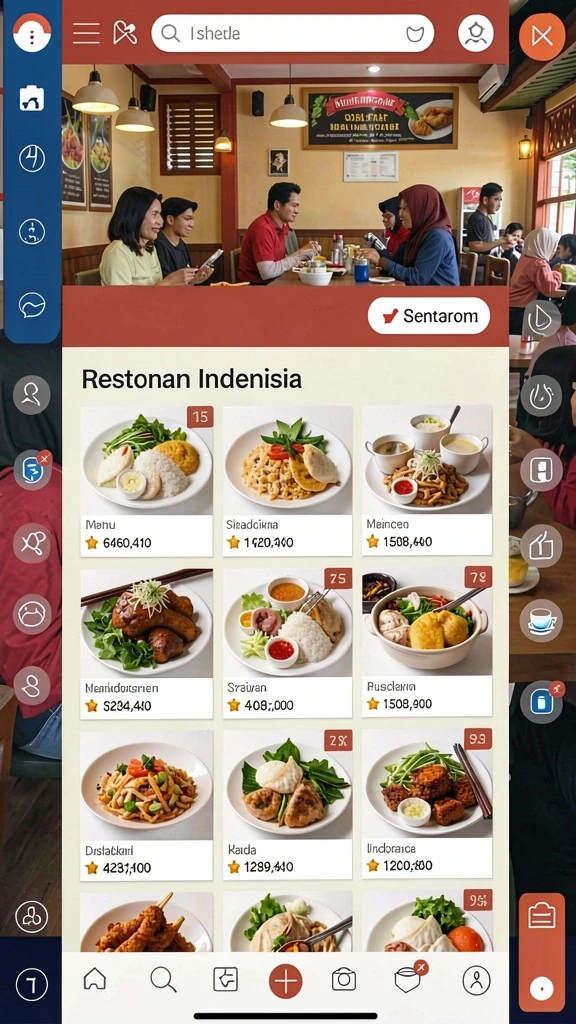 Tampilan antarmuka yang user-friendly dan menarik.