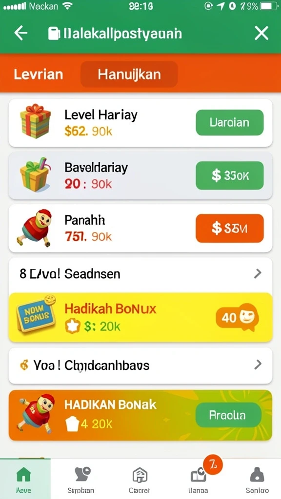 Fitur hadiah menarik untuk pemain aktif.