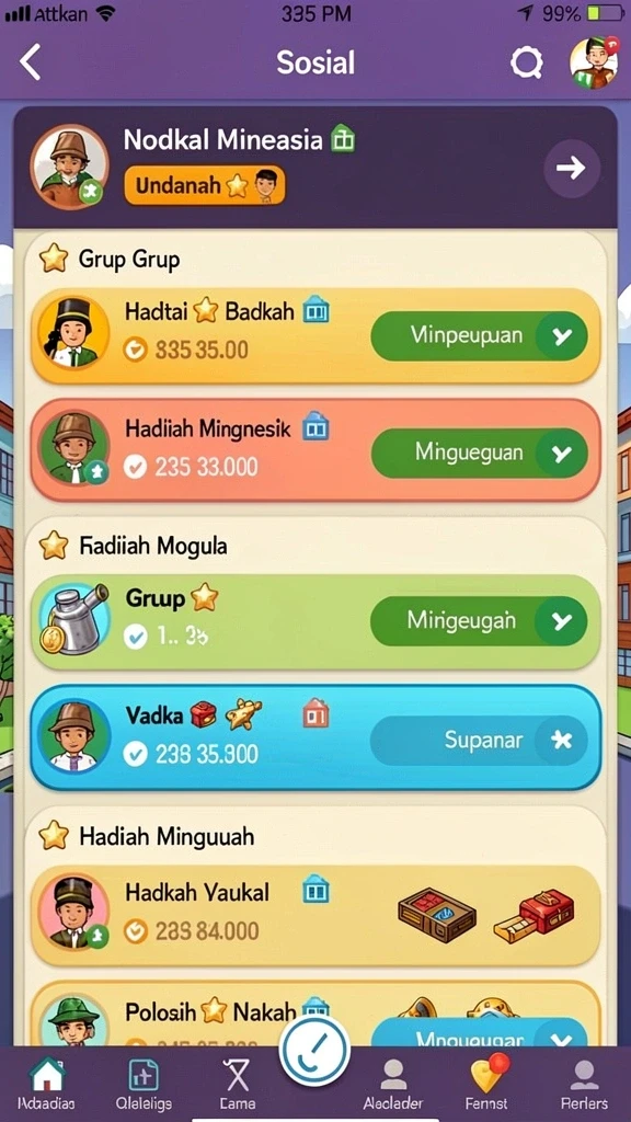 Tampilan permainan slot yang menarik dan dinamis.