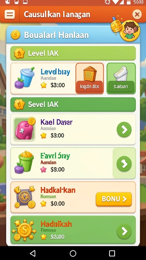 Berbagai mode permainan yang menantang dan seru.