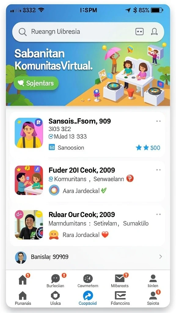 Tampilan antarmuka yang menarik dan modern.