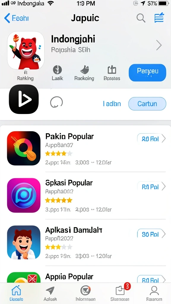 Tampilan antarmuka yang user-friendly.