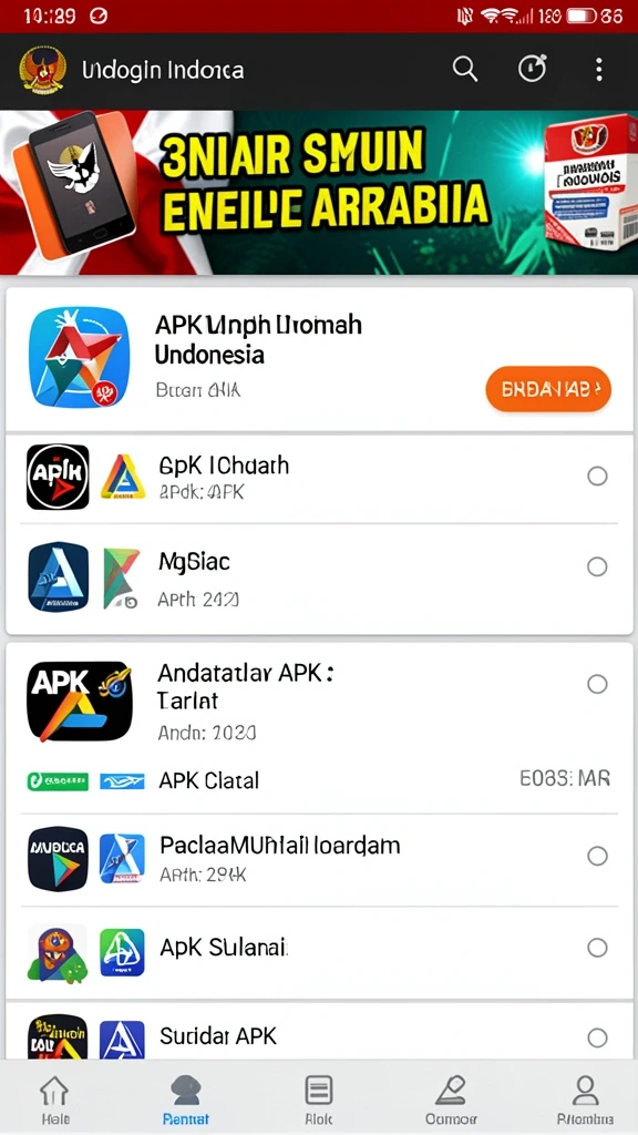 Tangkapan layar menu utama dengan opsi permainan yang beragam.