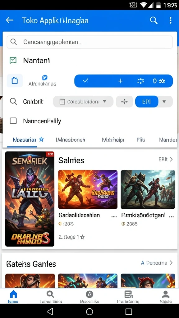 Fitur interaktif yang memungkinkan bermain dengan teman.
