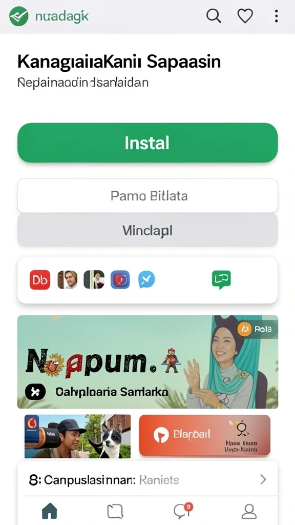 Berbagai pilihan permainan judi yang tersedia.