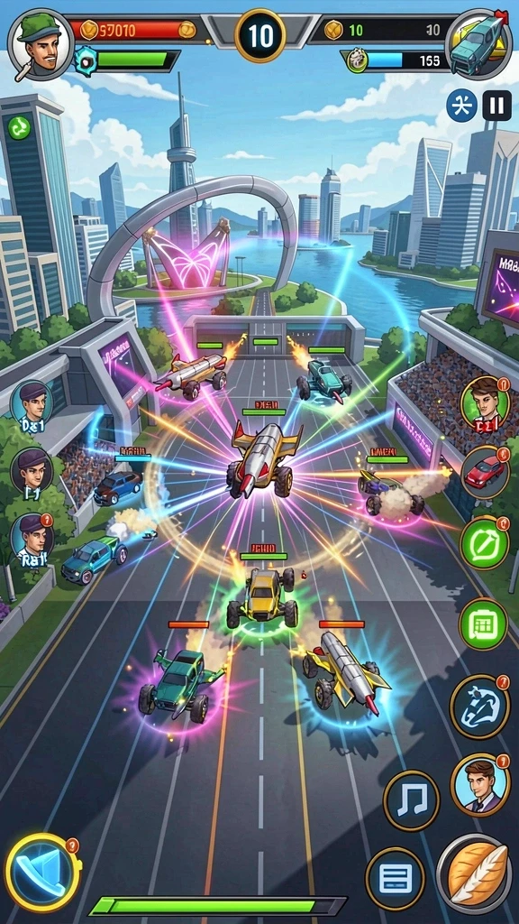 Tampilan grafik yang memukau pada permainan arcade di PLUTO88.