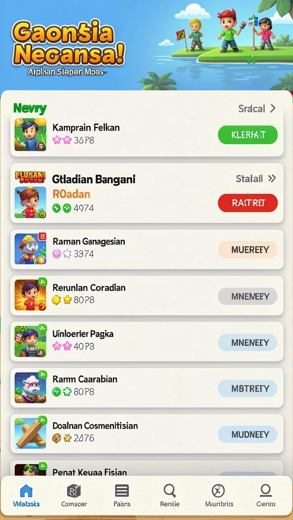 Tampilan antarmuka yang user-friendly dan atraktif.